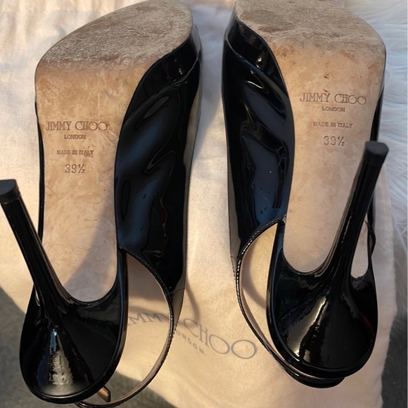 Jimmy Choo Black Patent Heels - Picture 6 of 7